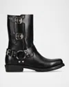 Frye Conway Moto Harness Boot In Black