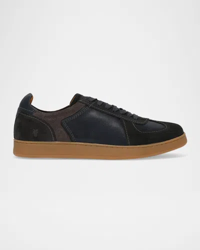 Frye Men's Cooper Leather Low-top Sneakers In Blue