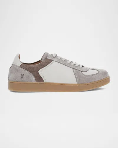 Frye Men's Cooper Suede And Leather Trainer Sneakers In White