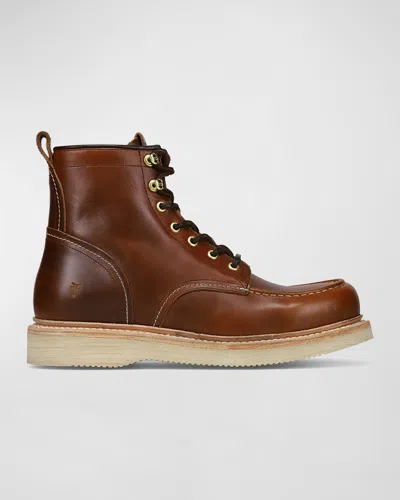 FRYE MEN'S HUDSON LEATHER LACE-UP WORK BOOTS