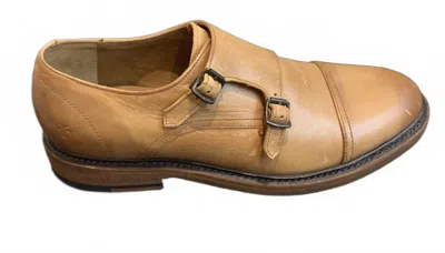 Frye Men's James Double Monk Oxford In Tan In Brown