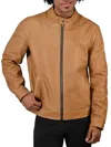 Frye Men's Leather Racer Jacket In Honey