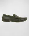 Frye Men's Lewis Leather Venetian Loafers In Olive