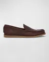 FRYE MEN'S MASON ROUGHOUT LEATHER LOAFERS