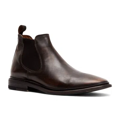 Frye Men's Paul Chelsea Boot In Black Brush-off Full Grain In Brown