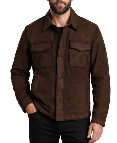Frye Men's Prescott Suede Regular-fit Jacket In Dark Brown