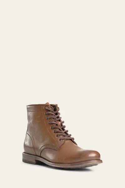 Frye Men's Tyler Lace Up Boots In Cognac In Green