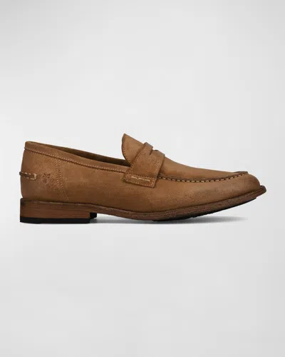 Frye Men's Tyler Leather Penny Loafers In Almond