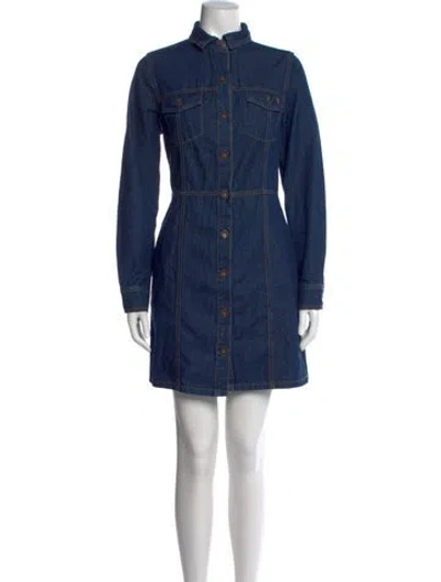 Pre-owned Frye Mini Dress In Blue