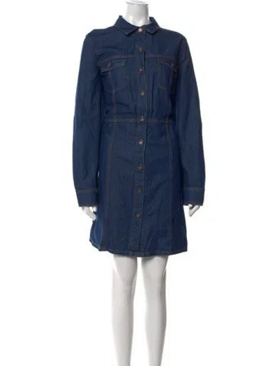Pre-owned Frye Mini Dress In Blue
