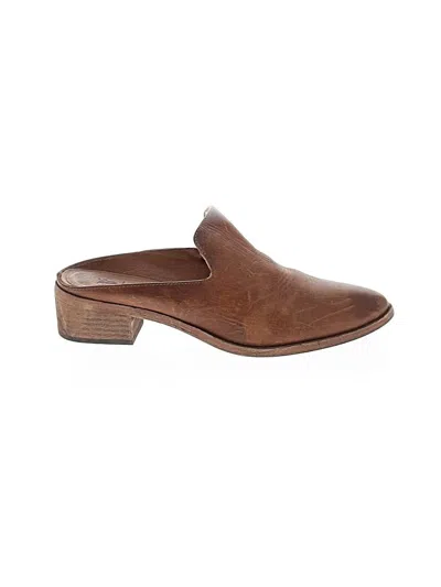 Pre-owned Frye Mule/clog In Brown
