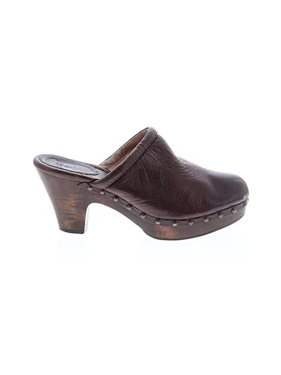 Pre-owned Frye Mule/clog In Brown