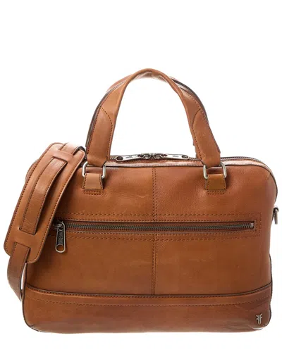 Frye Nash Leather Briefcase In Brown