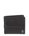 Frye Nash Leather Double Billfold Wallet In Black