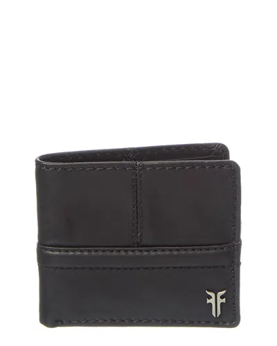 Frye Nash Leather Double Billfold Wallet In Black