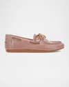 Frye Naya Leather Boat Loafers In Woodrose