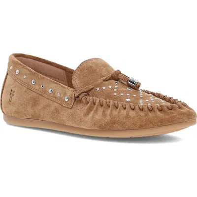 Frye Naya Stud Loafer In Almond