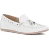 Frye Naya Stud Loafer In White