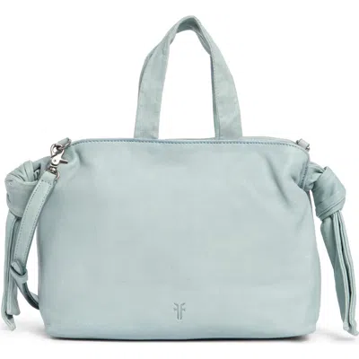 Frye Nora Knotted Leather Satchel In Lt. Sky