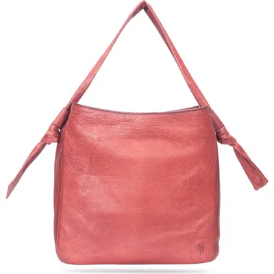 Frye Nora Knotted Strap Hobo Bag In Burgundy