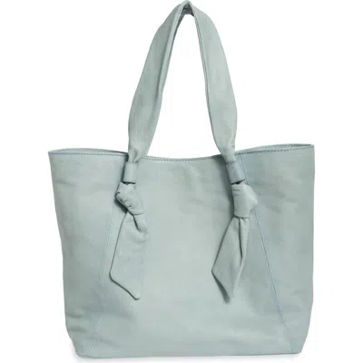 Frye Nora Knotted Strap Leather Tote In Lt. Sky