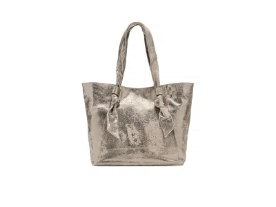 Frye Nora Knotted Tote Tote Handbags Cream Metallic: One Size In Brown