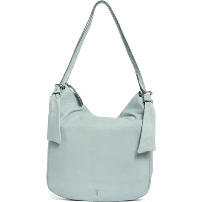 Frye Nora Leather Backpack Hobo In Lt. Sky