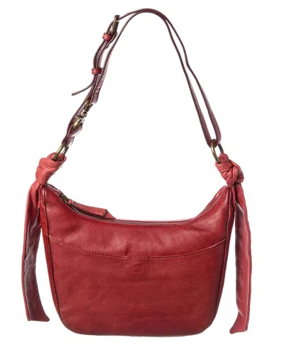 Frye Nora Leather Crossbody In Red