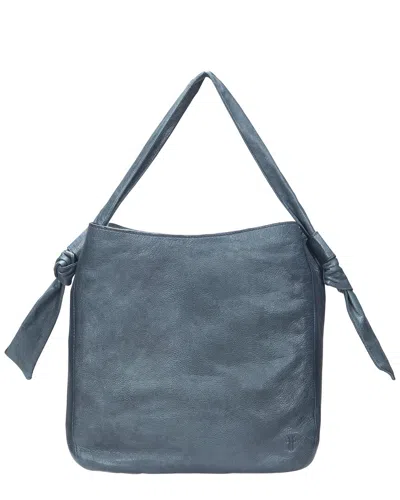 Frye Nora Leather Hobo Bag In Grey