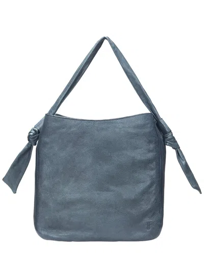 Frye Nora Leather Hobo Bag In Grey