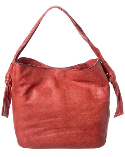 Frye Nora Leather Hobo Bag In Red