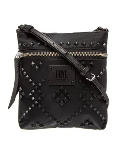 Pre-owned Frye Nylon Crossbody Bag In Black