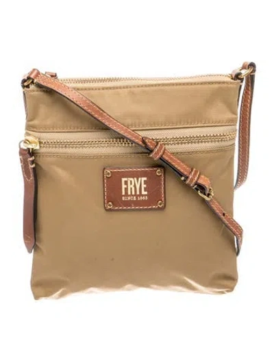 Pre-owned Frye Nylon Crossbody Bag In Neutrals