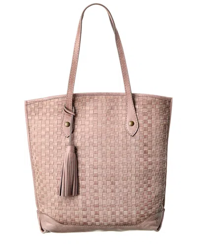 Frye Oriana Leather Shopper Tote In Beige