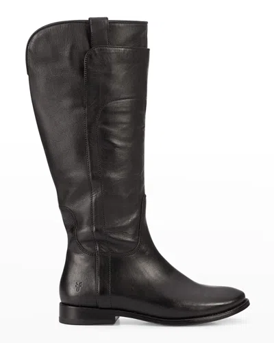 Frye Paige Leather Tall Riding Boots In Black