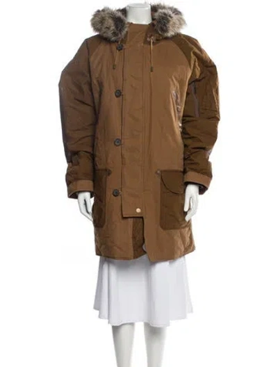 Pre-owned Frye Parka In Brown