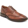 Frye Paul Wingtip Derby In Cognac Avalon Leather