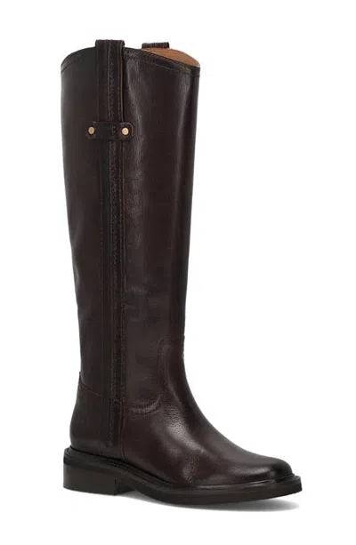 Frye Phoebe Leather Tall Boot In Brown