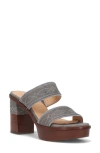 Frye Pipa Platform Sandal In Grey Sky