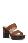 Frye Pipa Platform Sandal In Saddle