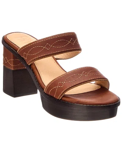 Frye Pipa Woodstock 2 Suede & Leather Sandal In Multi