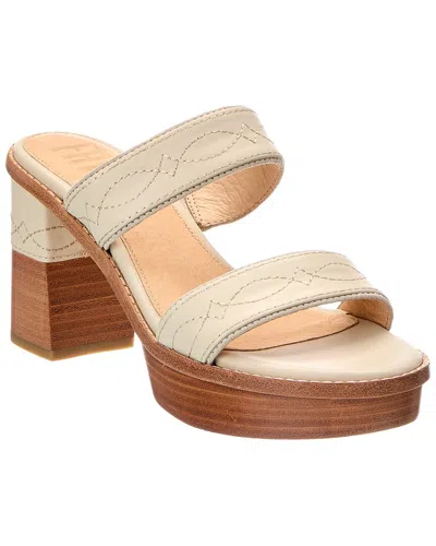 Frye Pipa Woodstock 2 Suede & Leather Sandal In Neutral