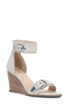 Frye Rachel Ankle Strap Wedge Sandal In Ivory