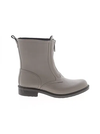 Pre-owned Frye Rain Boots In Gray