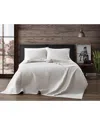 Frye Ray Pick Stitch Embroidered Quilt Set In Grey