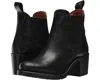 Frye Sabrina Boot Women's Us 8.5 Black Leather Ankle Block Heel Chelsea Zpo2583