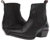 Frye Sacha Boots Women's Us 9.5 Black Leather Block Heel Ankle Bootie Zpo1299
