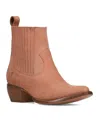 Frye Sacha Western Chelsea Boot In Rose Cake