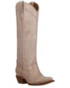 Frye Sacha Feather Deco Leather Boot In Pink