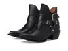 Frye Sacha Strap Bootie In Black